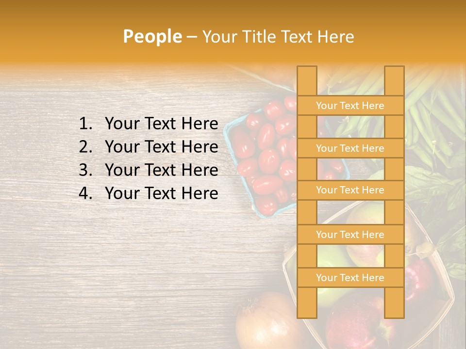 Arranged Farmers Market Basil PowerPoint Template