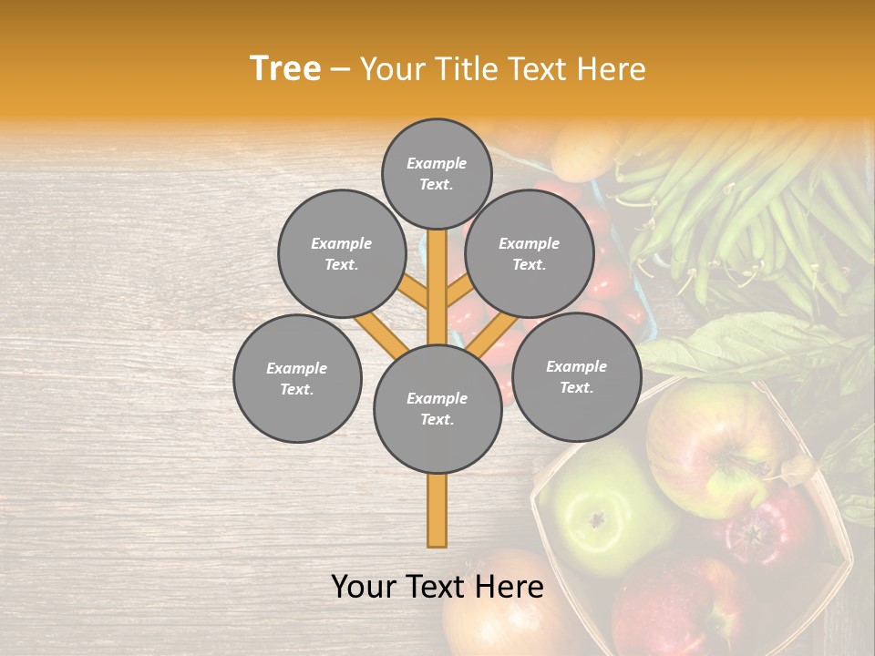 Arranged Farmers Market Basil PowerPoint Template