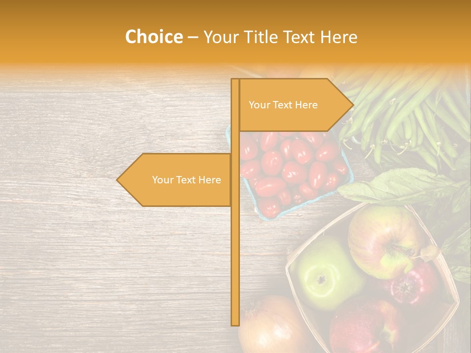 Arranged Farmers Market Basil PowerPoint Template
