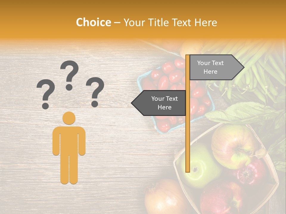 Arranged Farmers Market Basil PowerPoint Template