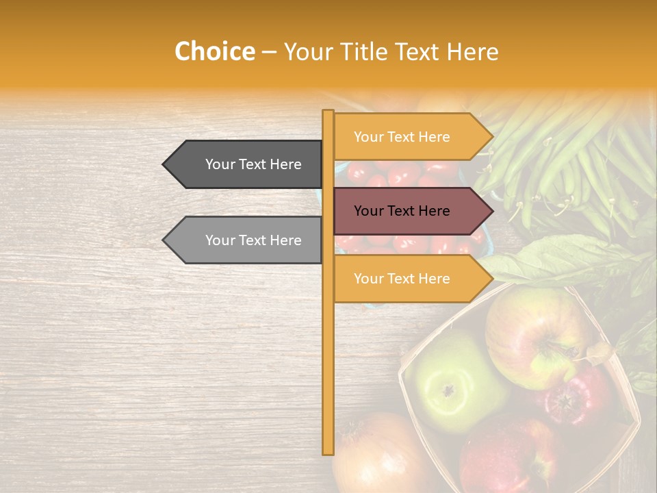 Arranged Farmers Market Basil PowerPoint Template