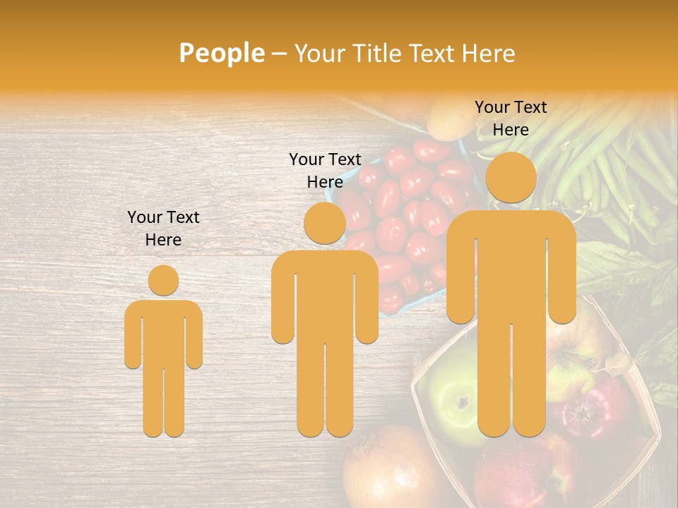 Arranged Farmers Market Basil PowerPoint Template