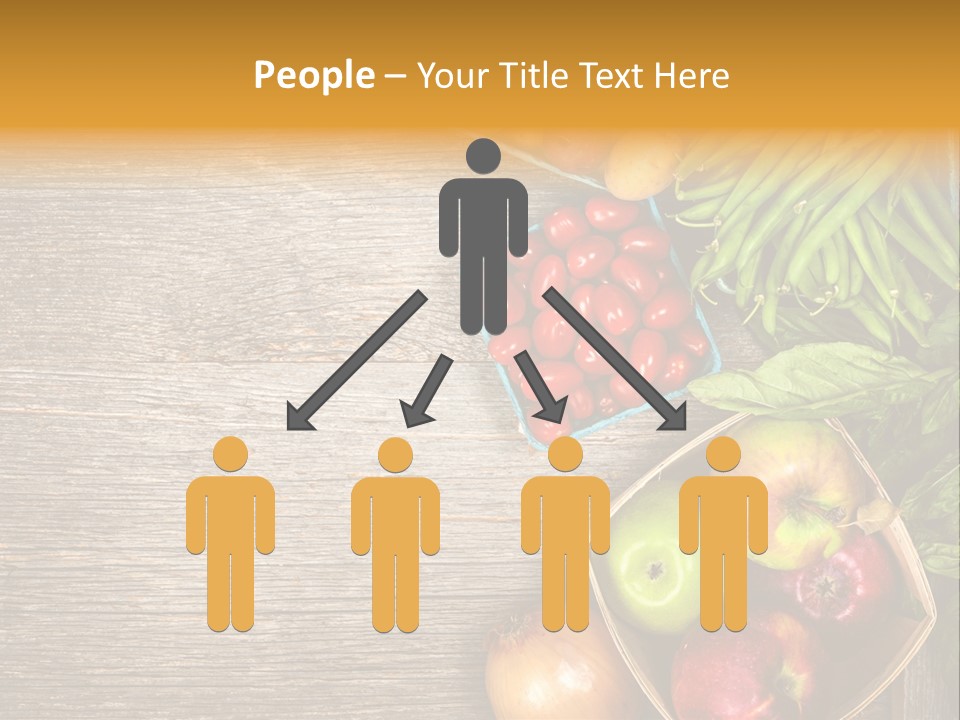 Arranged Farmers Market Basil PowerPoint Template