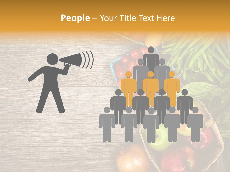 Arranged Farmers Market Basil PowerPoint Template