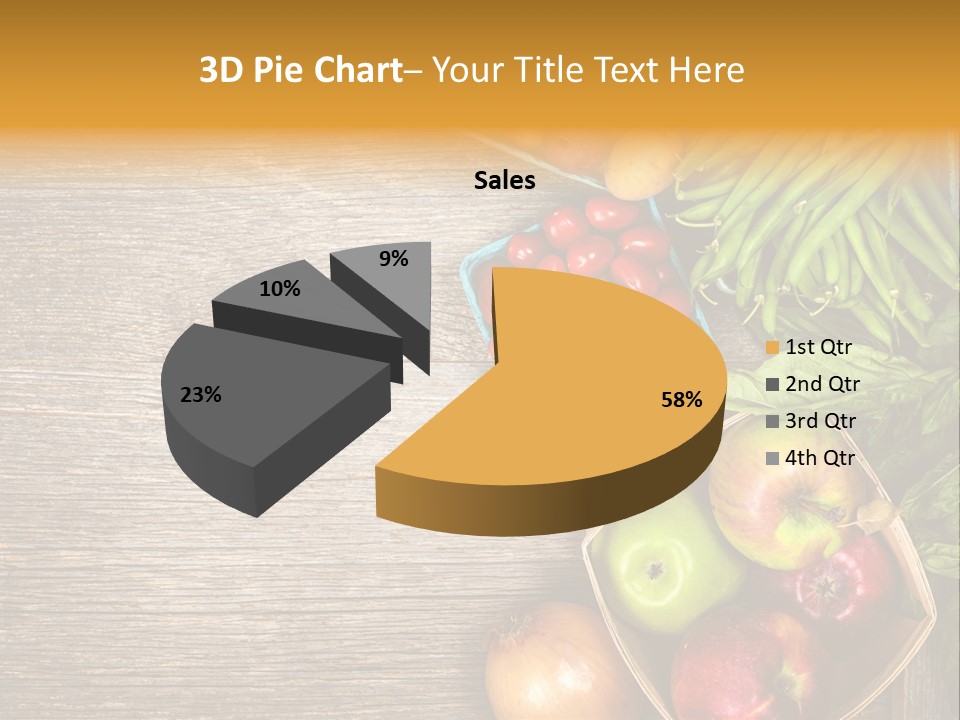 Arranged Farmers Market Basil PowerPoint Template