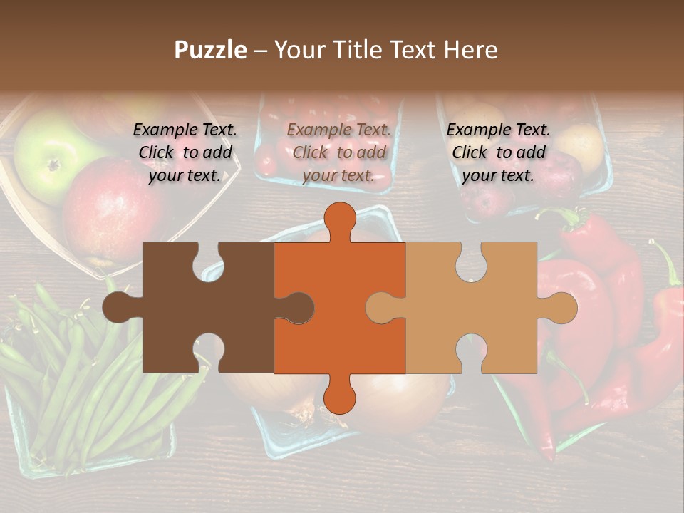 Table Background Wooden PowerPoint Template