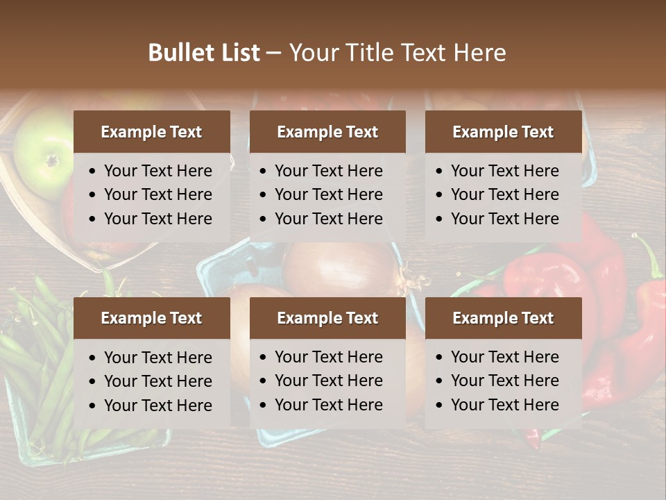 Table Background Wooden PowerPoint Template