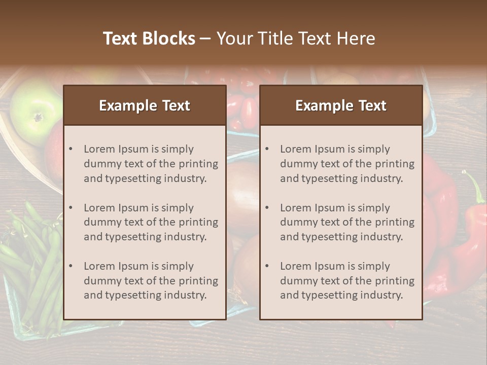 Table Background Wooden PowerPoint Template
