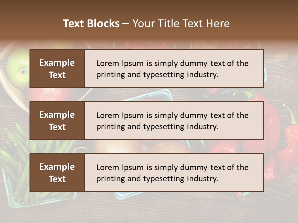 Table Background Wooden PowerPoint Template