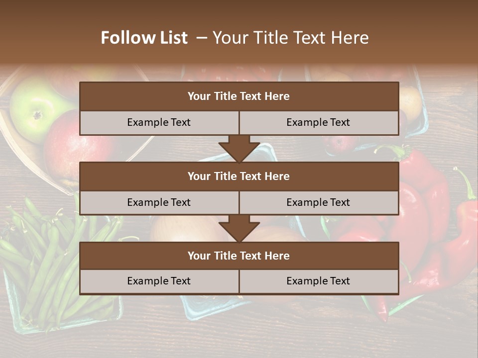 Table Background Wooden PowerPoint Template