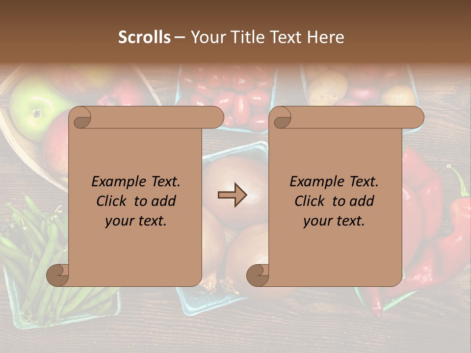 Table Background Wooden PowerPoint Template