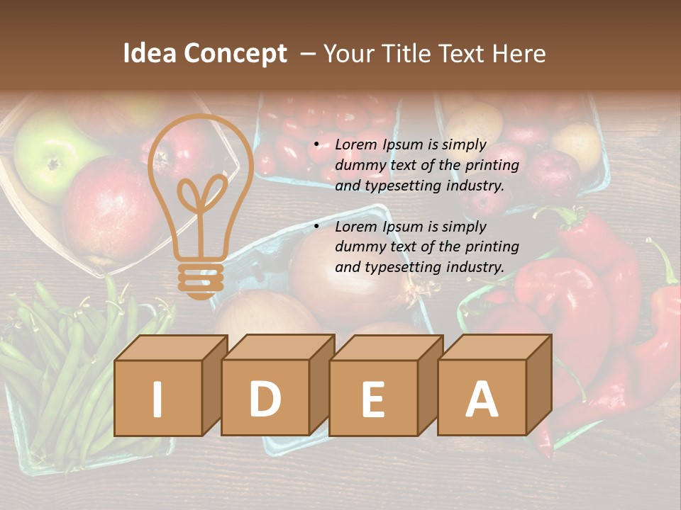 Table Background Wooden PowerPoint Template