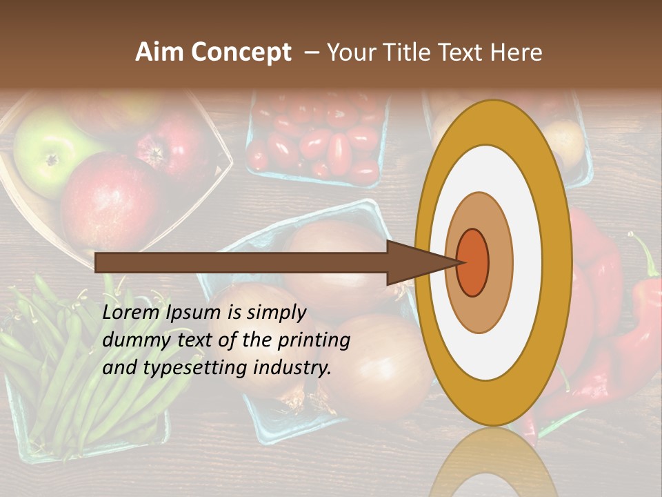 Table Background Wooden PowerPoint Template