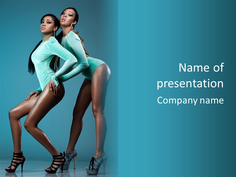 Attractive Y Lady PowerPoint Template