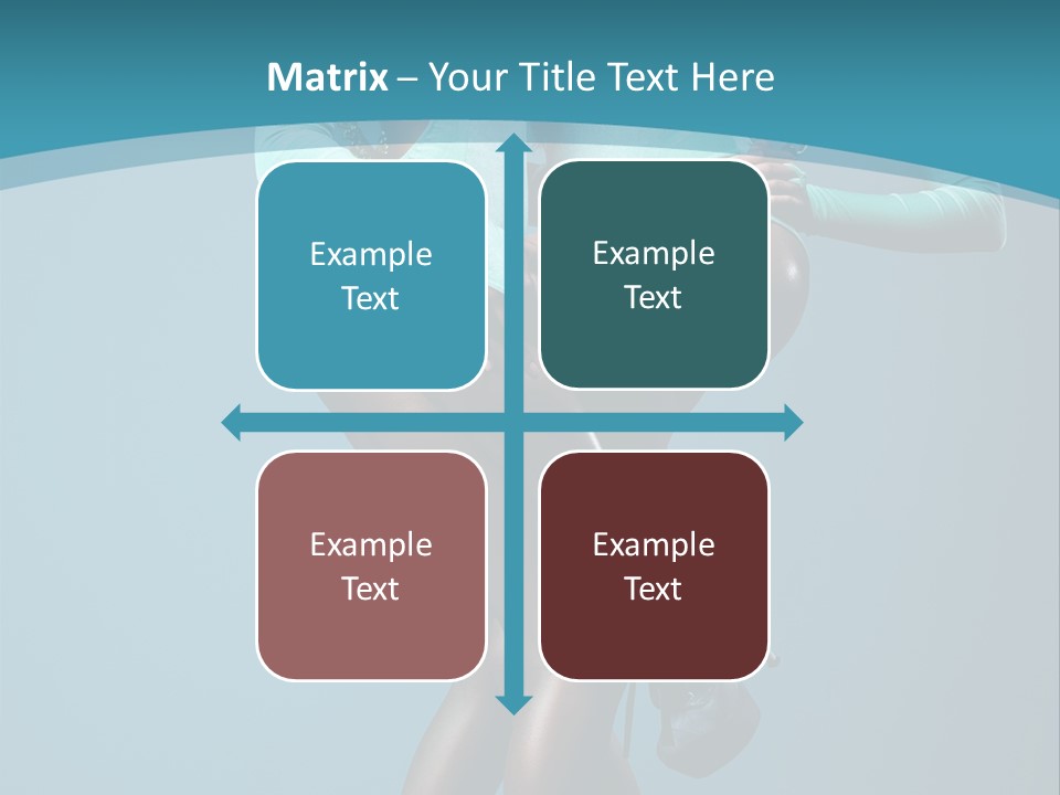 Eye Hair Blue PowerPoint Template