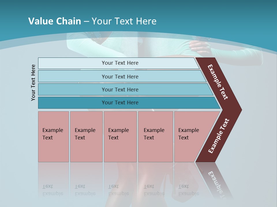 Eye Hair Blue PowerPoint Template