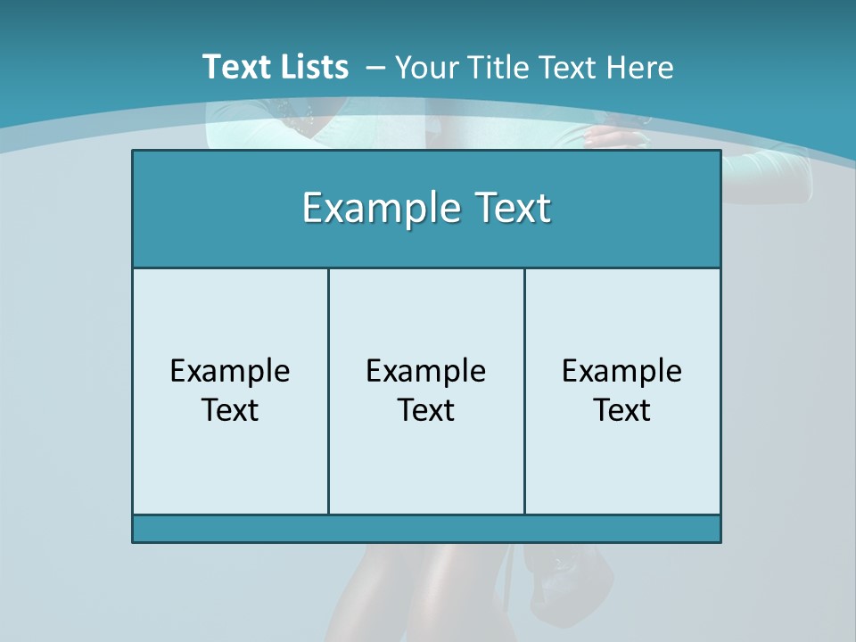 Eye Hair Blue PowerPoint Template