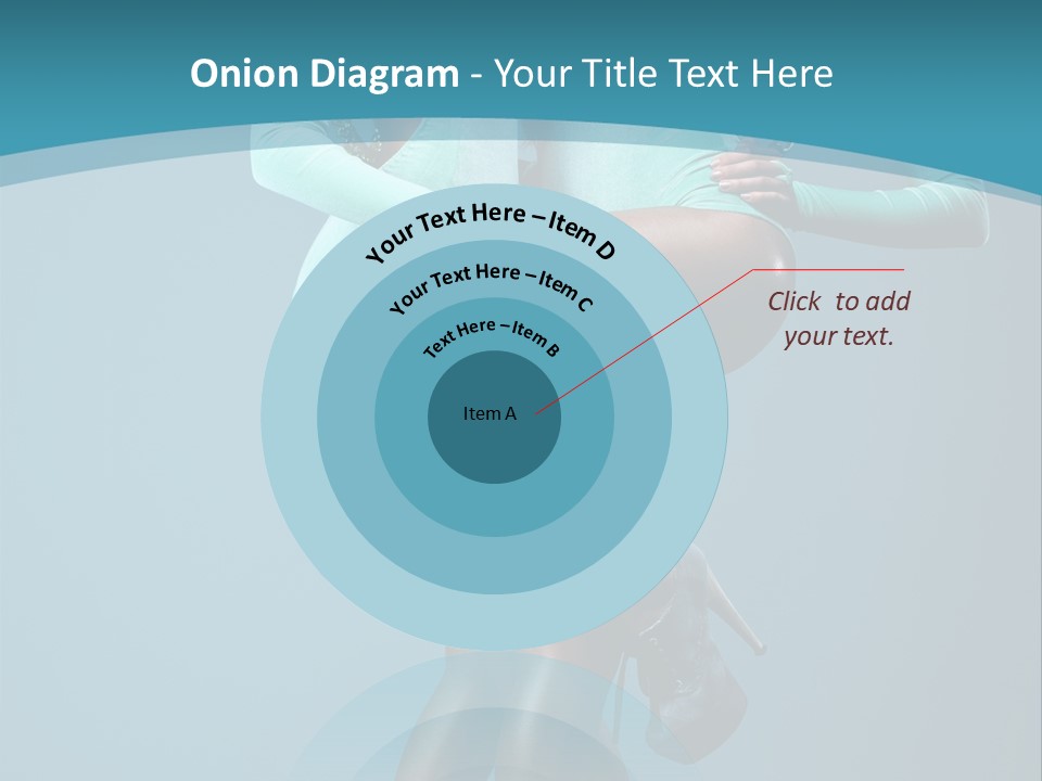 Eye Hair Blue PowerPoint Template