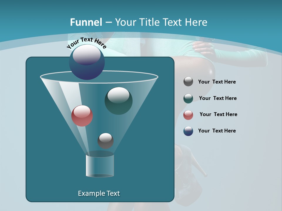 Eye Hair Blue PowerPoint Template