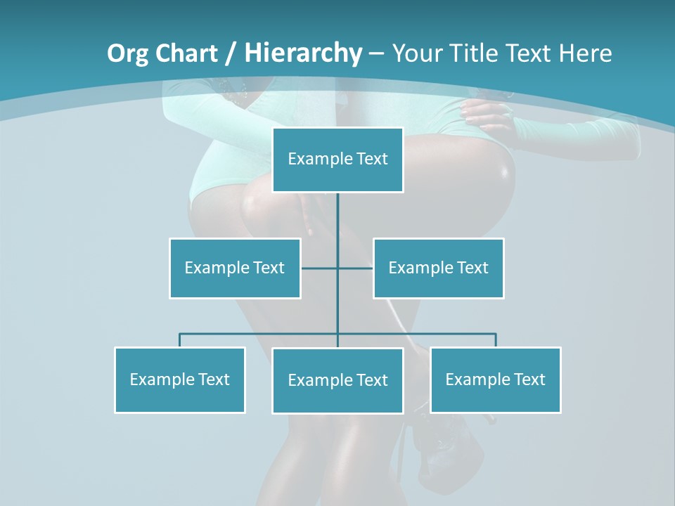 Eye Hair Blue PowerPoint Template