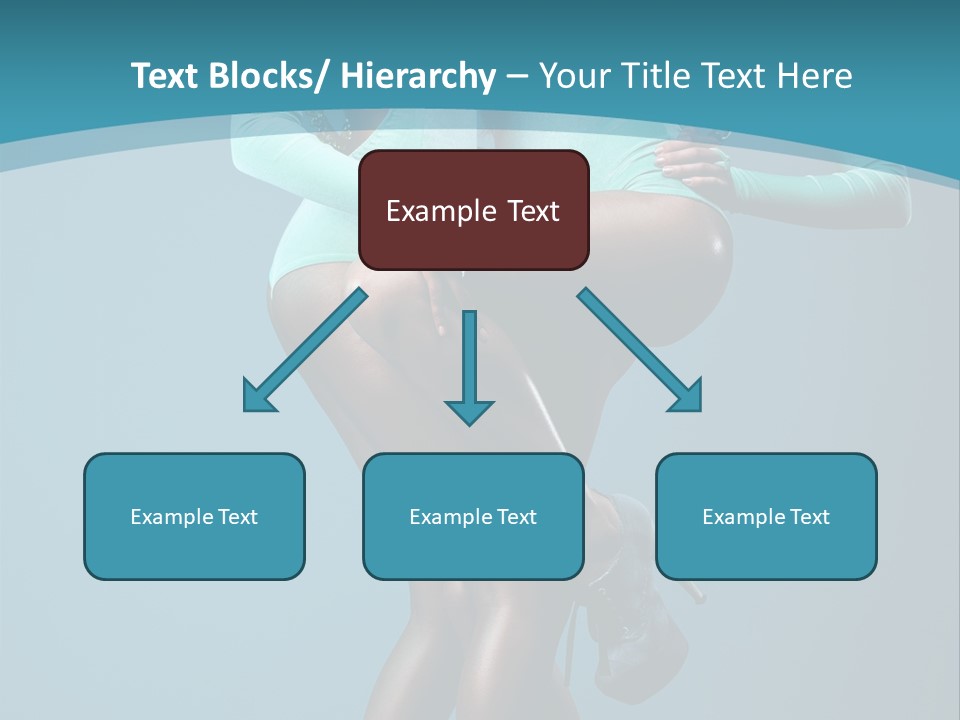 Eye Hair Blue PowerPoint Template