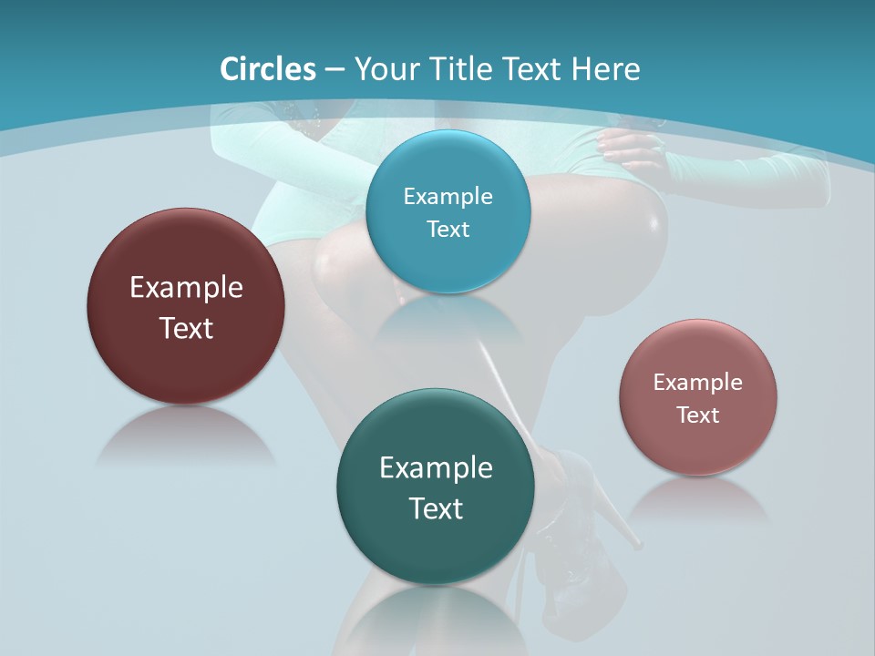 Eye Hair Blue PowerPoint Template