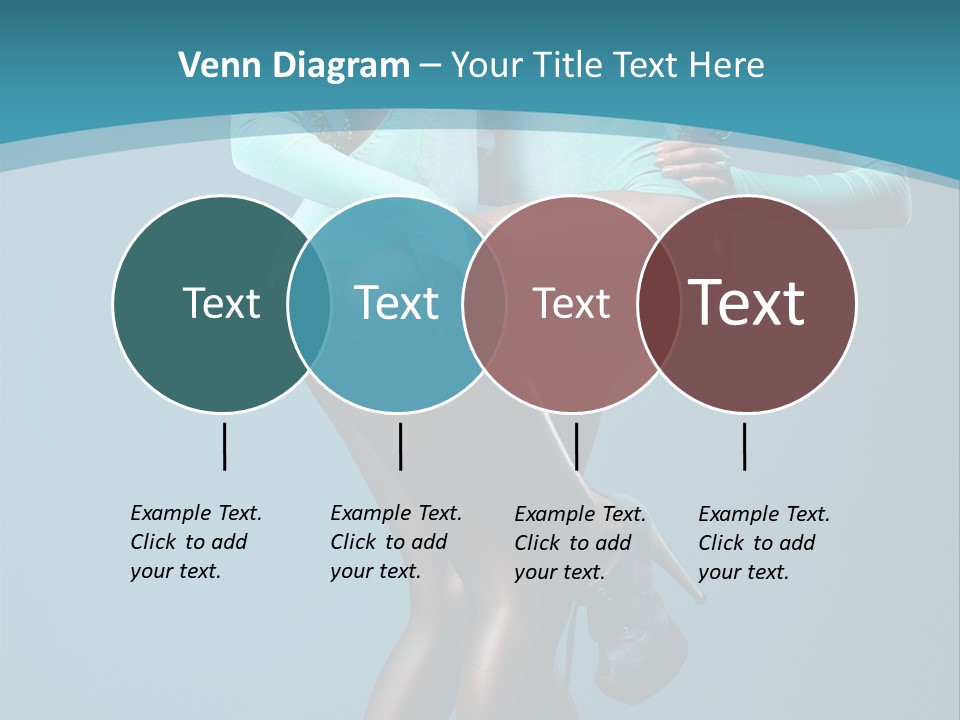 Eye Hair Blue PowerPoint Template