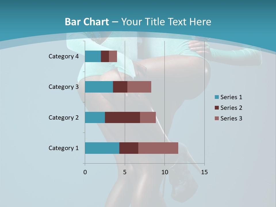 Eye Hair Blue PowerPoint Template