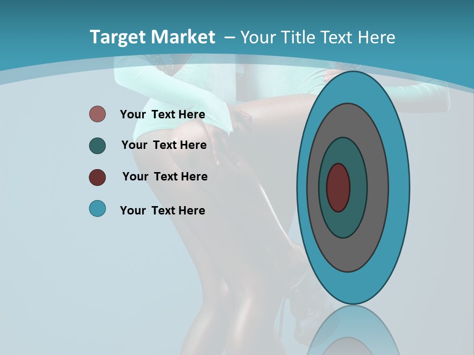 Eye Hair Blue PowerPoint Template