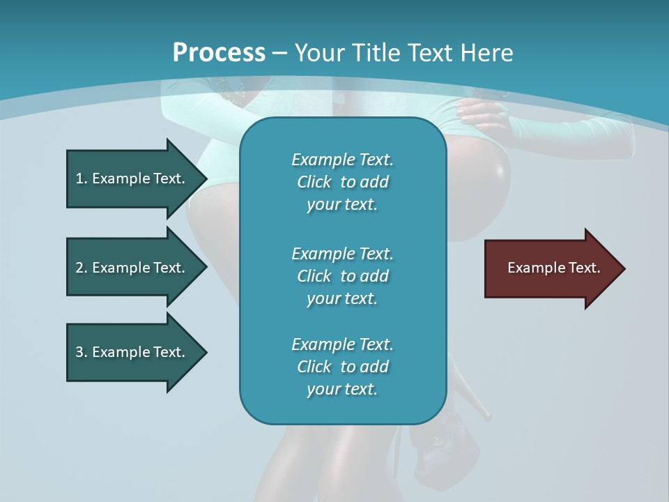 Eye Hair Blue PowerPoint Template
