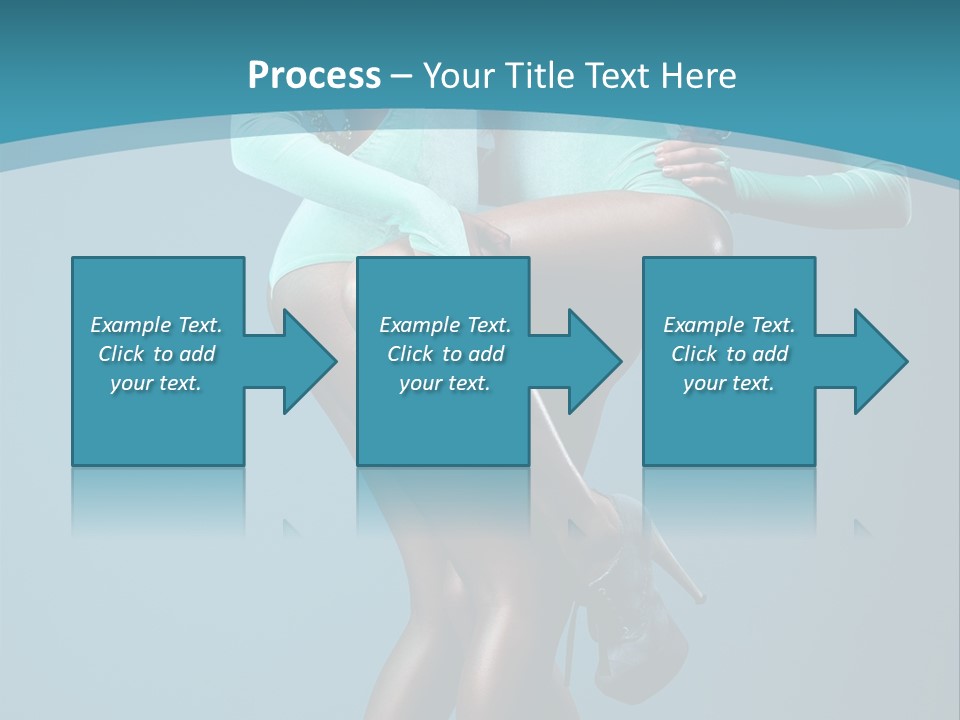 Eye Hair Blue PowerPoint Template