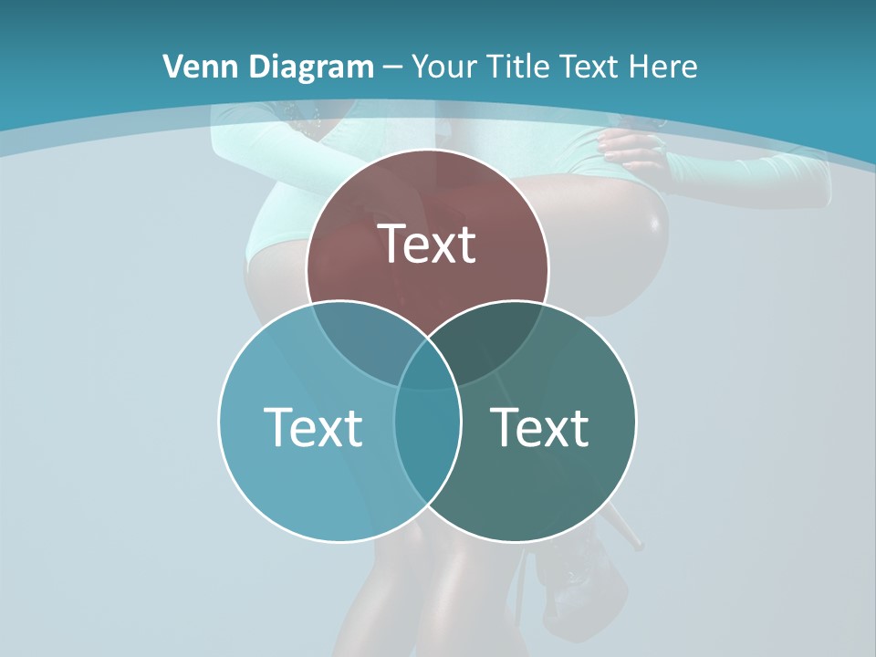 Eye Hair Blue PowerPoint Template