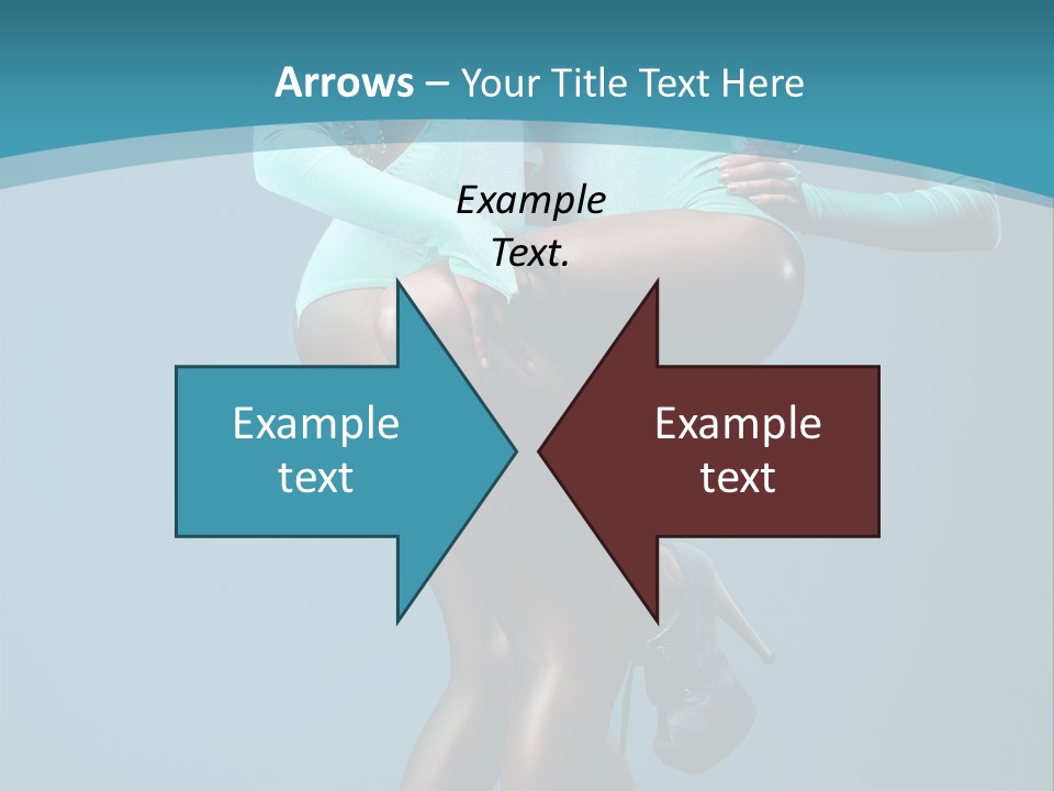 Eye Hair Blue PowerPoint Template