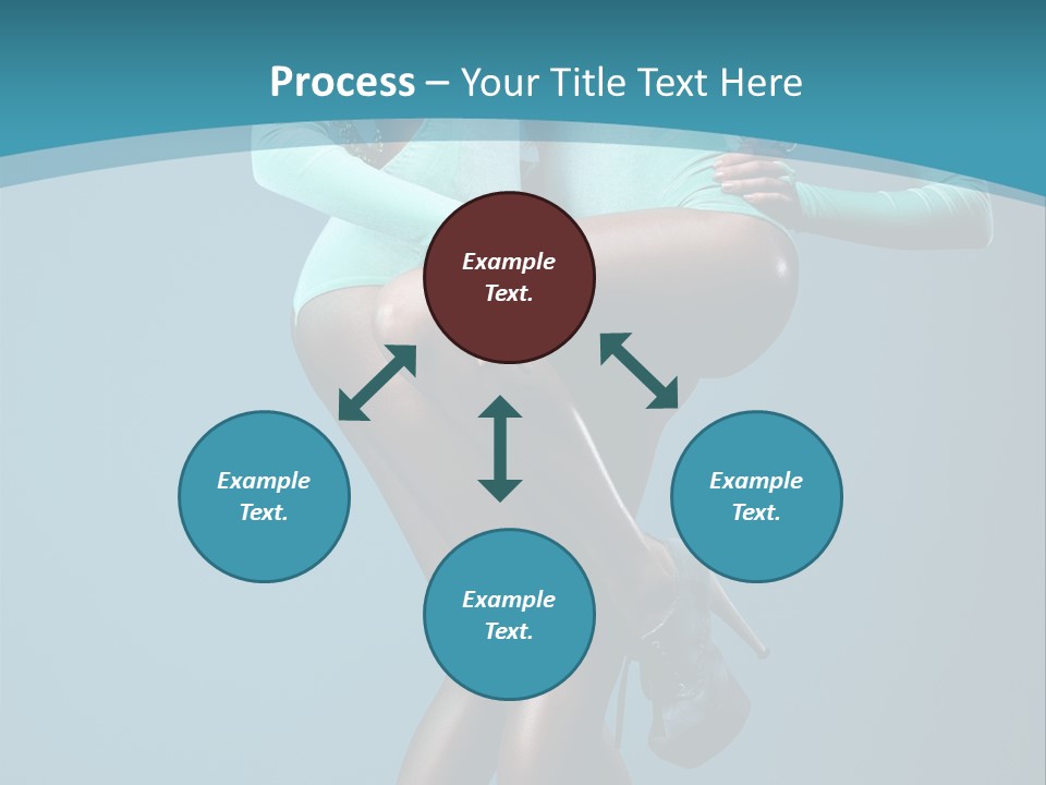 Eye Hair Blue PowerPoint Template