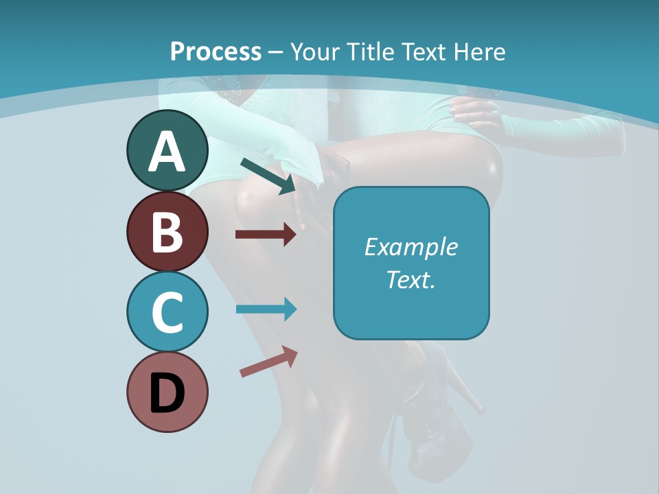 Eye Hair Blue PowerPoint Template