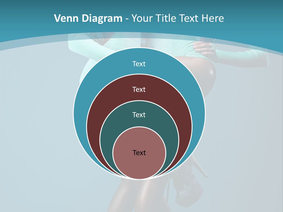 Eye Hair Blue PowerPoint Template