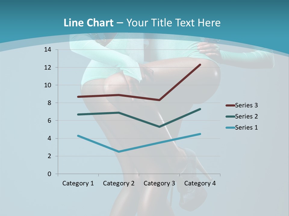 Eye Hair Blue PowerPoint Template