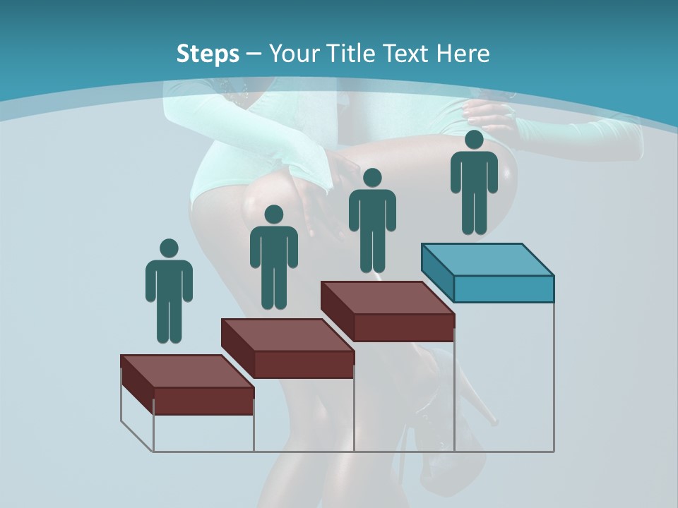 Eye Hair Blue PowerPoint Template