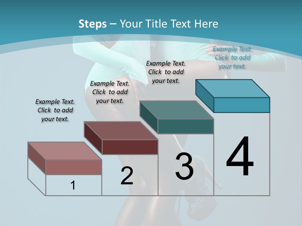 Eye Hair Blue PowerPoint Template