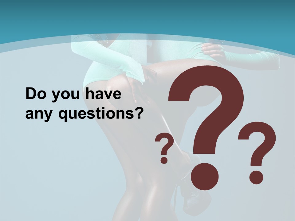 Eye Hair Blue PowerPoint Template