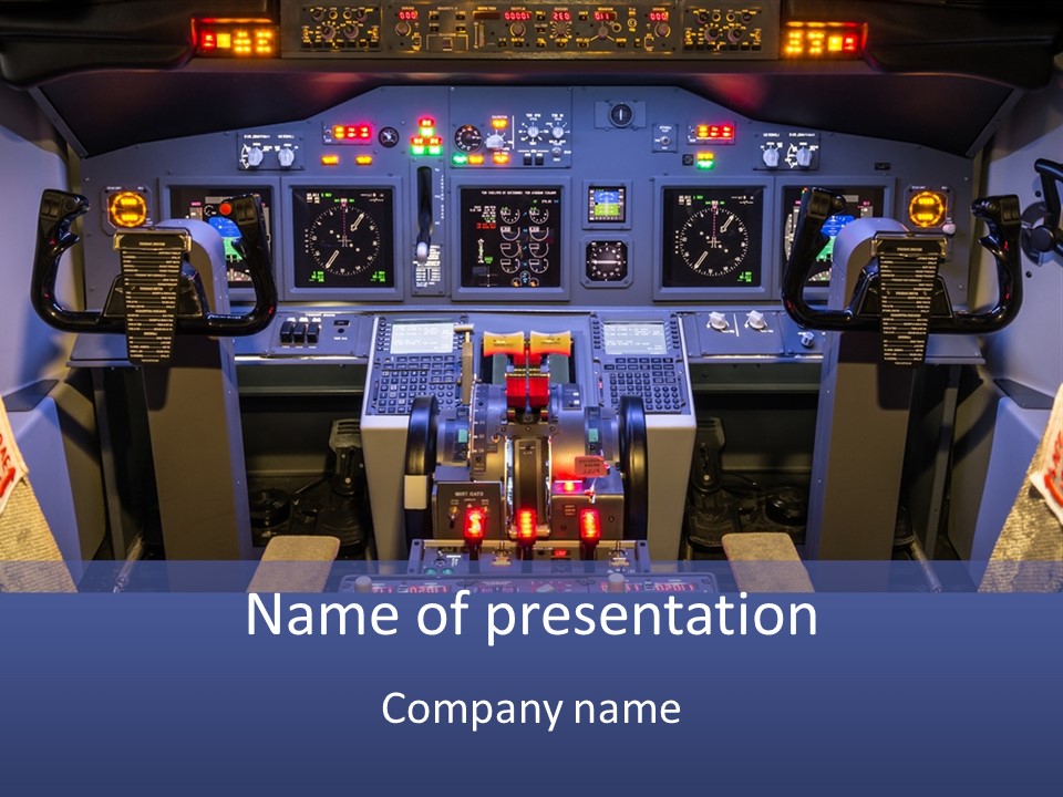 Exercise Flight Simulator Flight PowerPoint Template