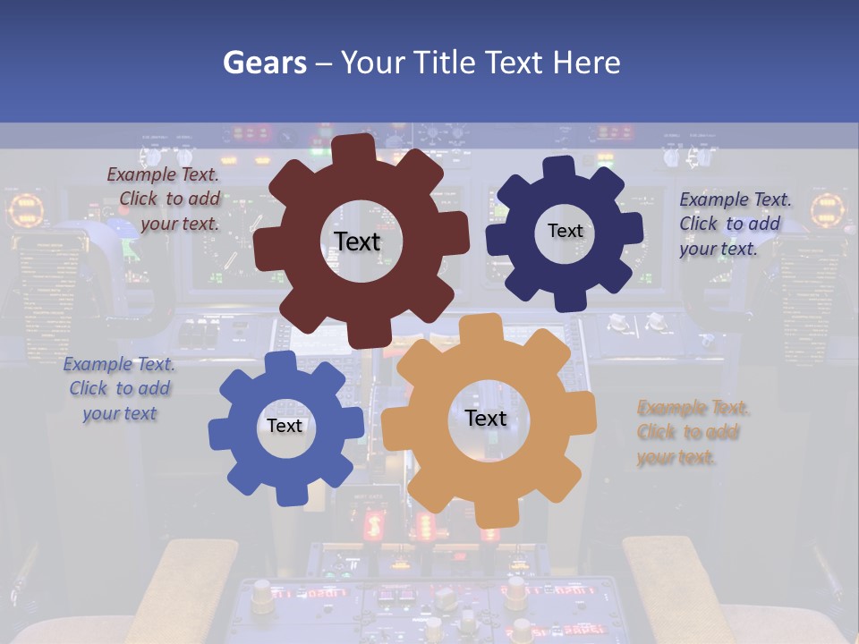 Exercise Flight Simulator Flight PowerPoint Template