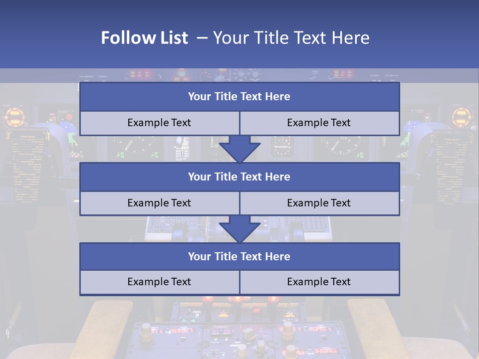 Exercise Flight Simulator Flight PowerPoint Template