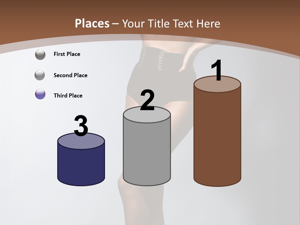 Cute Lady People PowerPoint Template