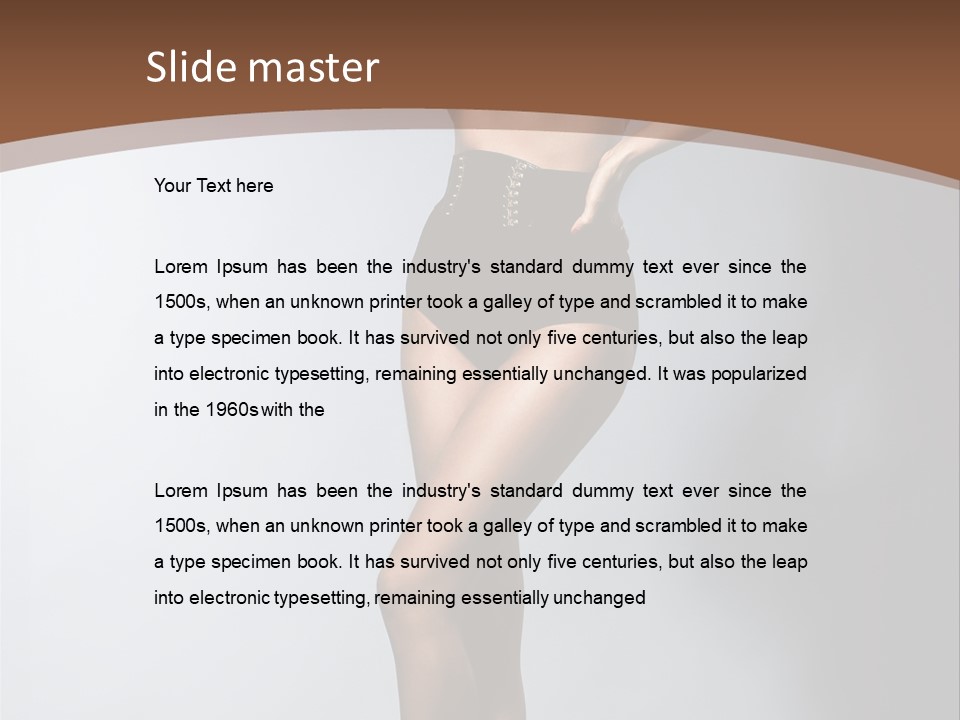 Cute Lady People PowerPoint Template