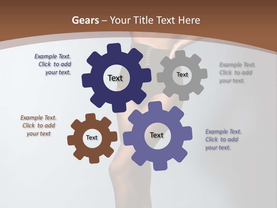 Cute Lady People PowerPoint Template