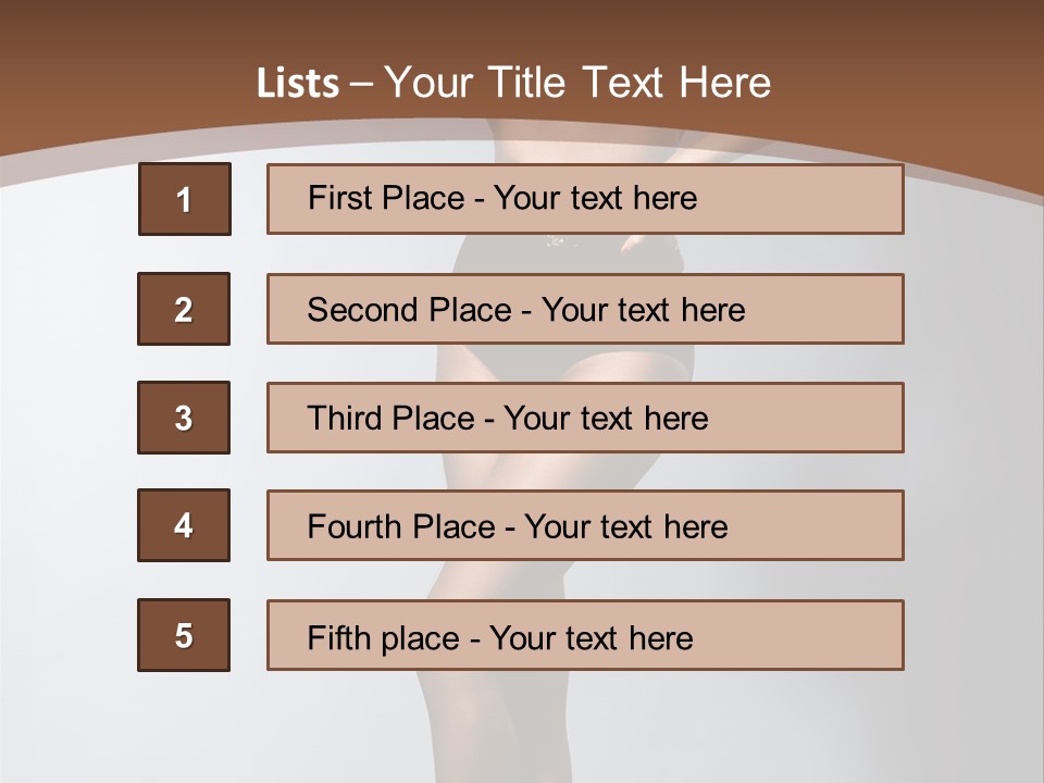 Cute Lady People PowerPoint Template