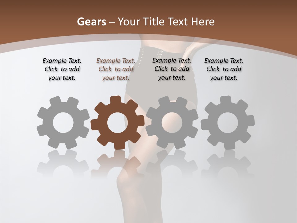 Cute Lady People PowerPoint Template