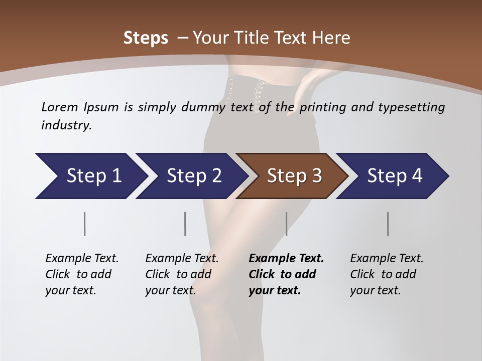 Cute Lady People PowerPoint Template