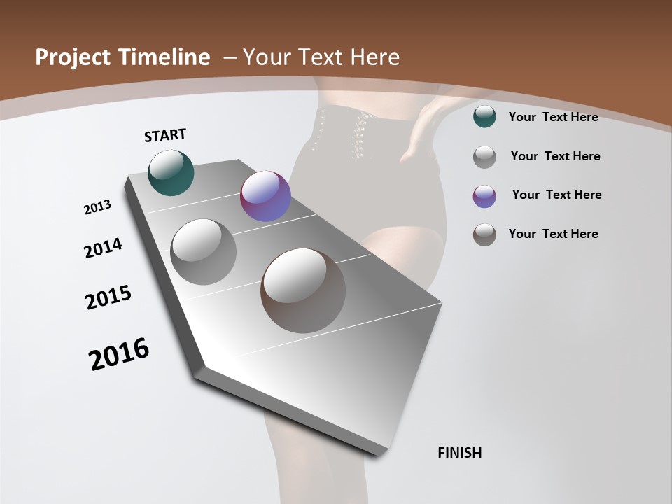 Cute Lady People PowerPoint Template